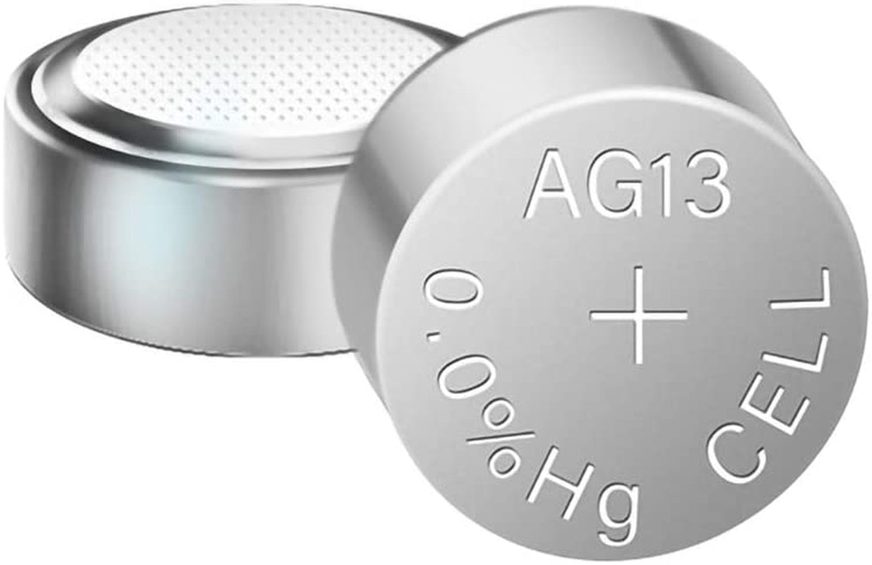 SKOANBE 10PCS AG13 LR44 303 A76 357 SR44 1.5V Battery Button Coin Cell Batteries