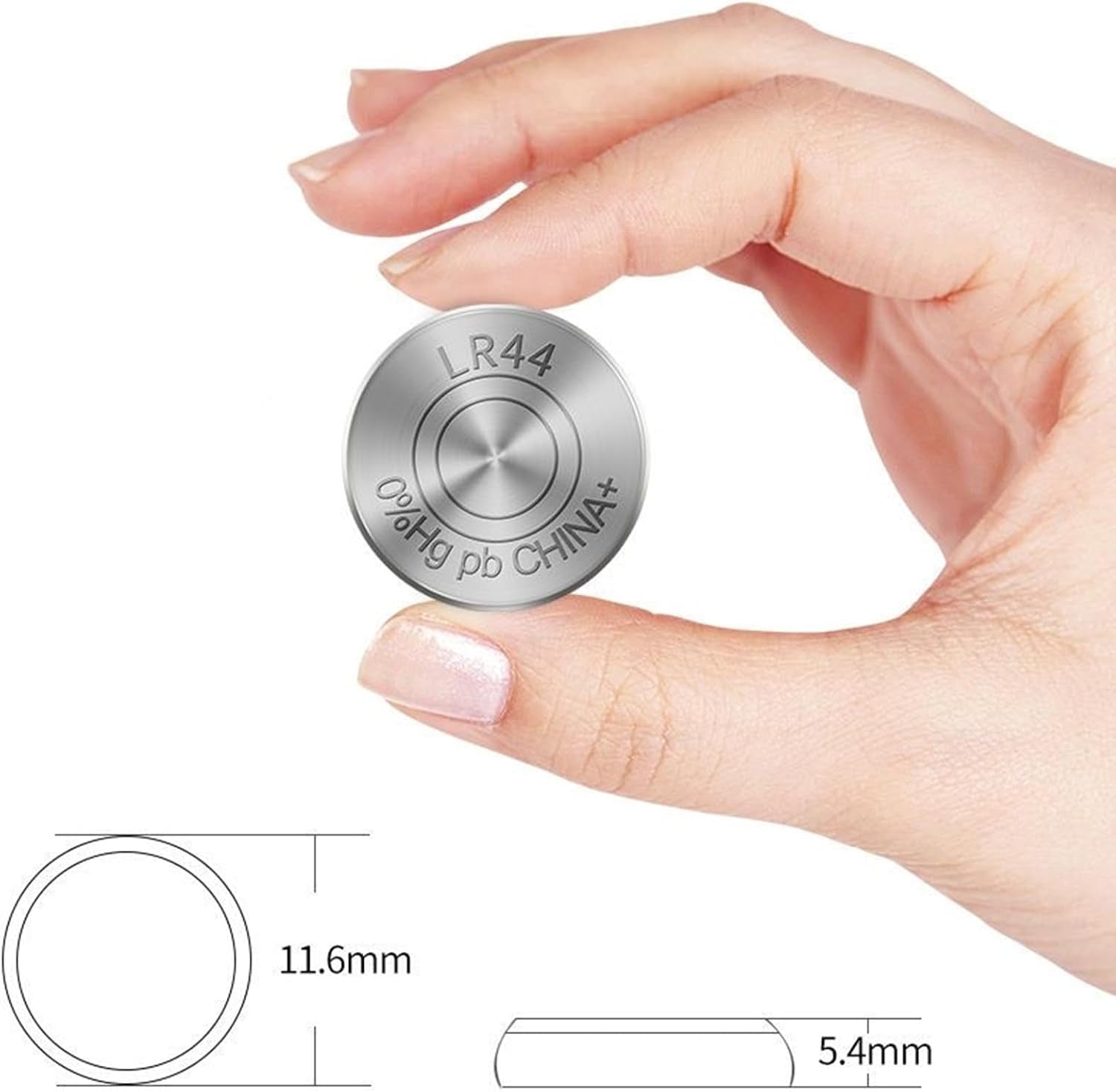 SKOANBE 10PCS AG13 LR44 303 A76 357 SR44 1.5V Battery Button Coin Cell Batteries